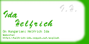 ida helfrich business card